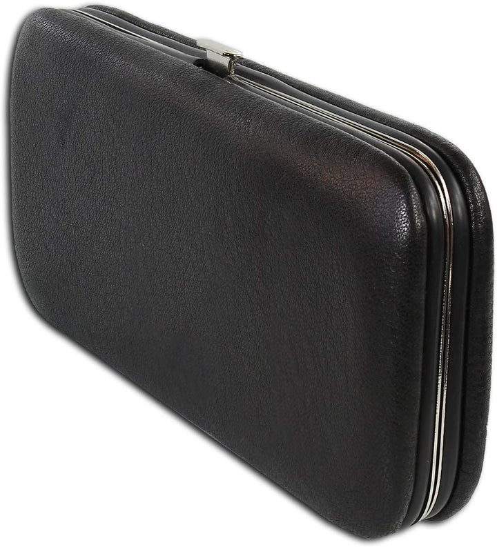 Maniküre Set 5 teilig Lederetui schwarz Nagelpflege D2OTJ703S EIN Geschenk zu Weihnachten, Geburtsta