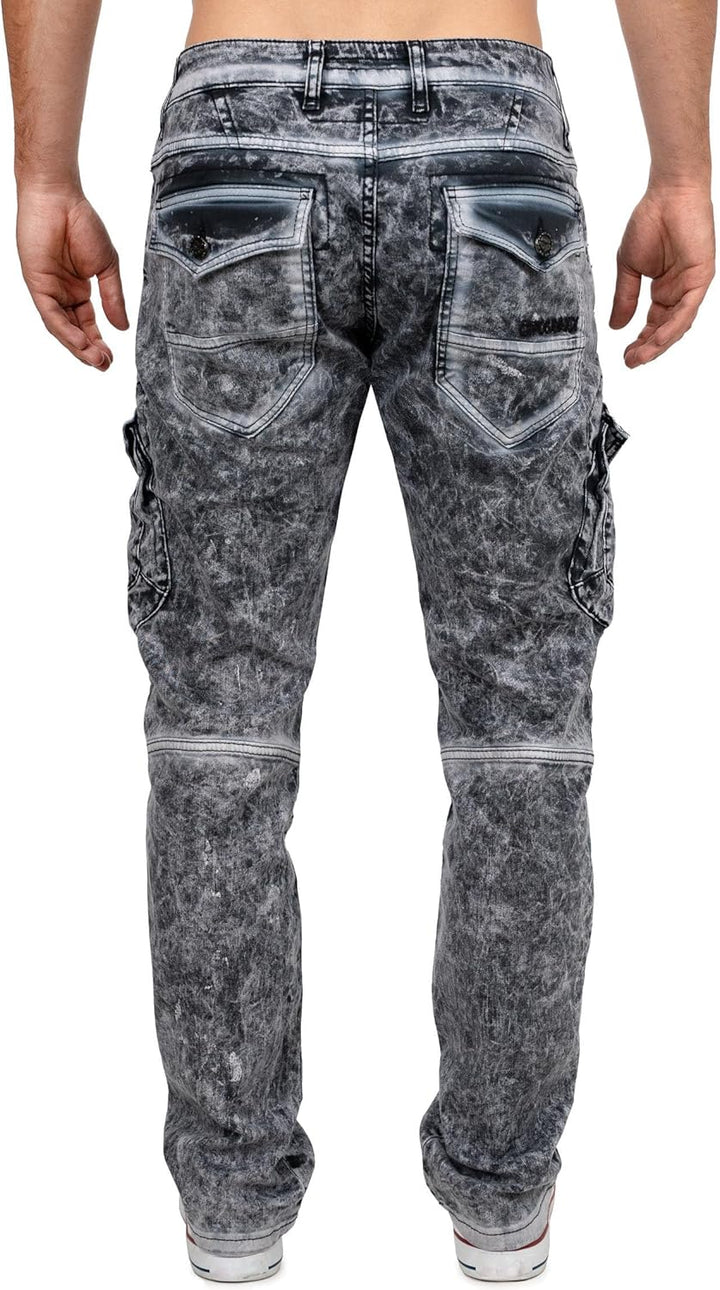 Cipo & Baxx Herren Jeans – Stylische Denim-Mode mit einzigartigem Design, Slim-Fit & Regular-Fit, Bi