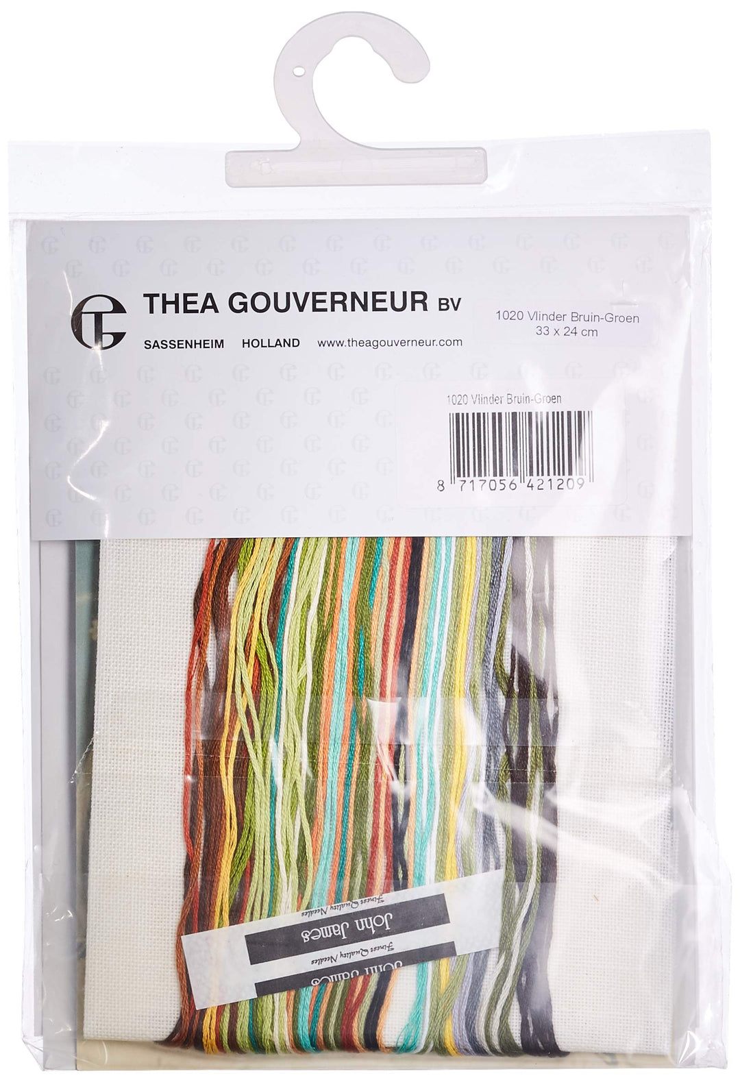 Thea GOUVERNEUR SINCE 1959 1020 Kreuzstich-Set, Mehrfarbig, 24 x 33 cm