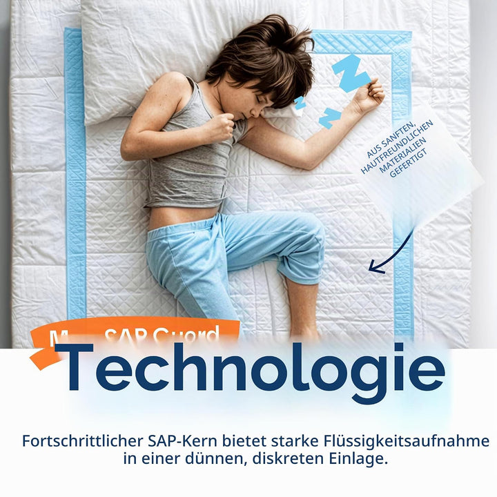 HEALQU Wickelunterlage Einweg – Baby Wickelauflagen 50 Stück 43 x 60cm – extra weich, saugfähig und