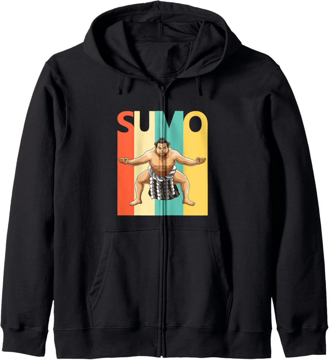 Retro Sumo Wrestling Japan Kapuzenjacke