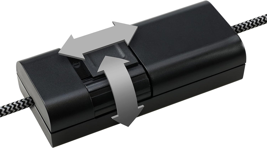 EHMANN 2120x0700 Schnurdimmer T21.07 schwarz, Phasenanschnitt, 230V, 50Hz, Leistung: LED 3-35W, 7-11