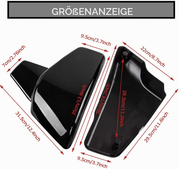 Batterie-Seitenverkleidungsabdeckungen für VLX 600 1999-2008 und für VT 600C CD Shadow VLX Deluxe 19