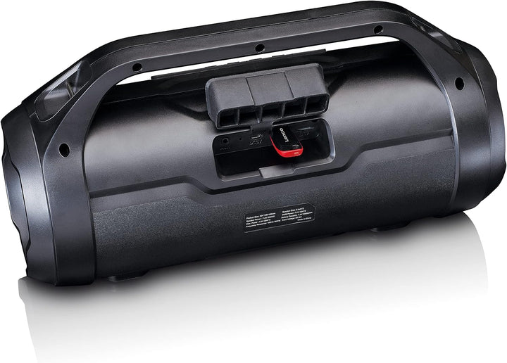 Lenco SPR-070 Boombox - IPX5 Wasserdichte Bluetooth Boombox - integrierter 3000mAh Akku - 2 x 12 Wat