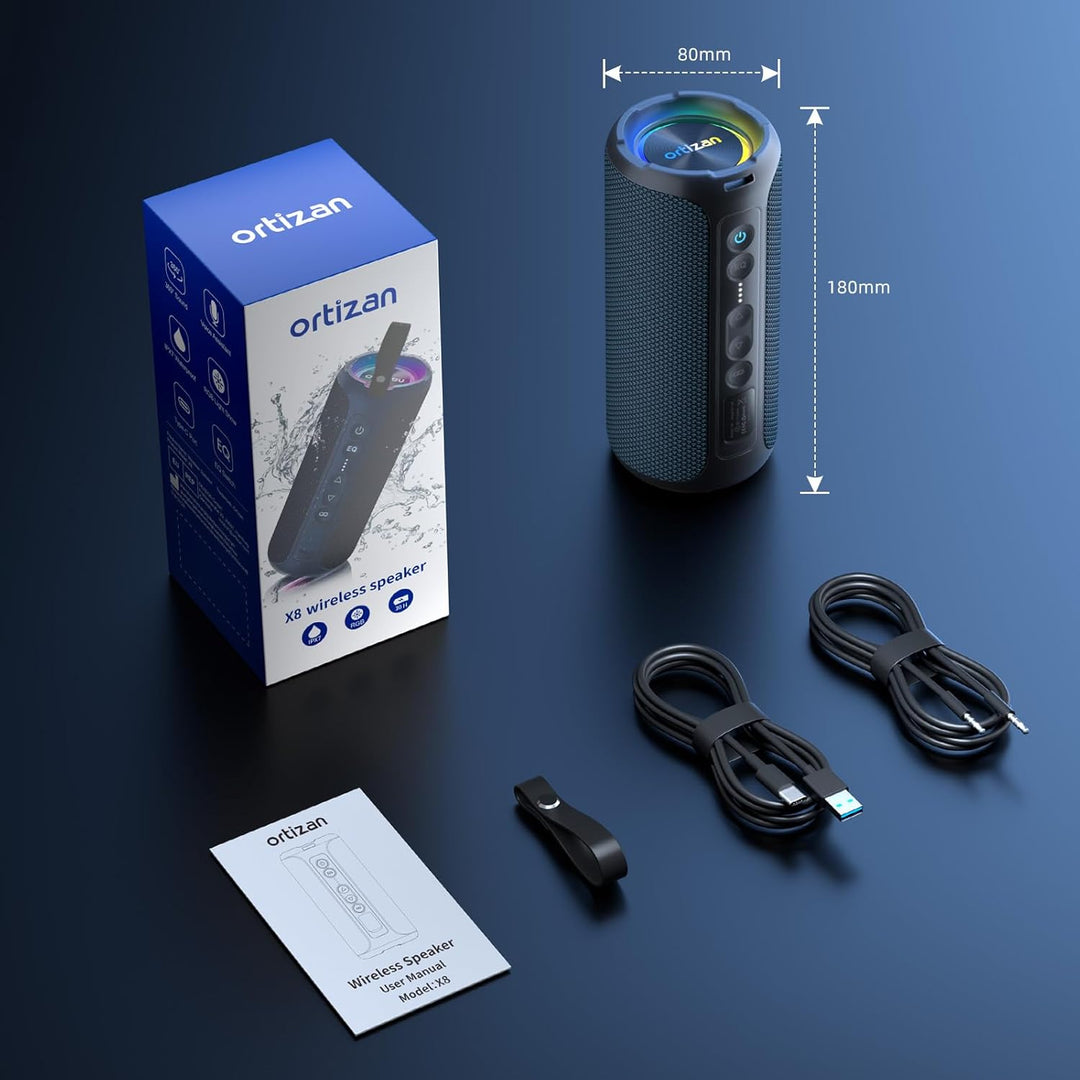 Ortizan Bluetooth Lautsprecher Navy, Navy