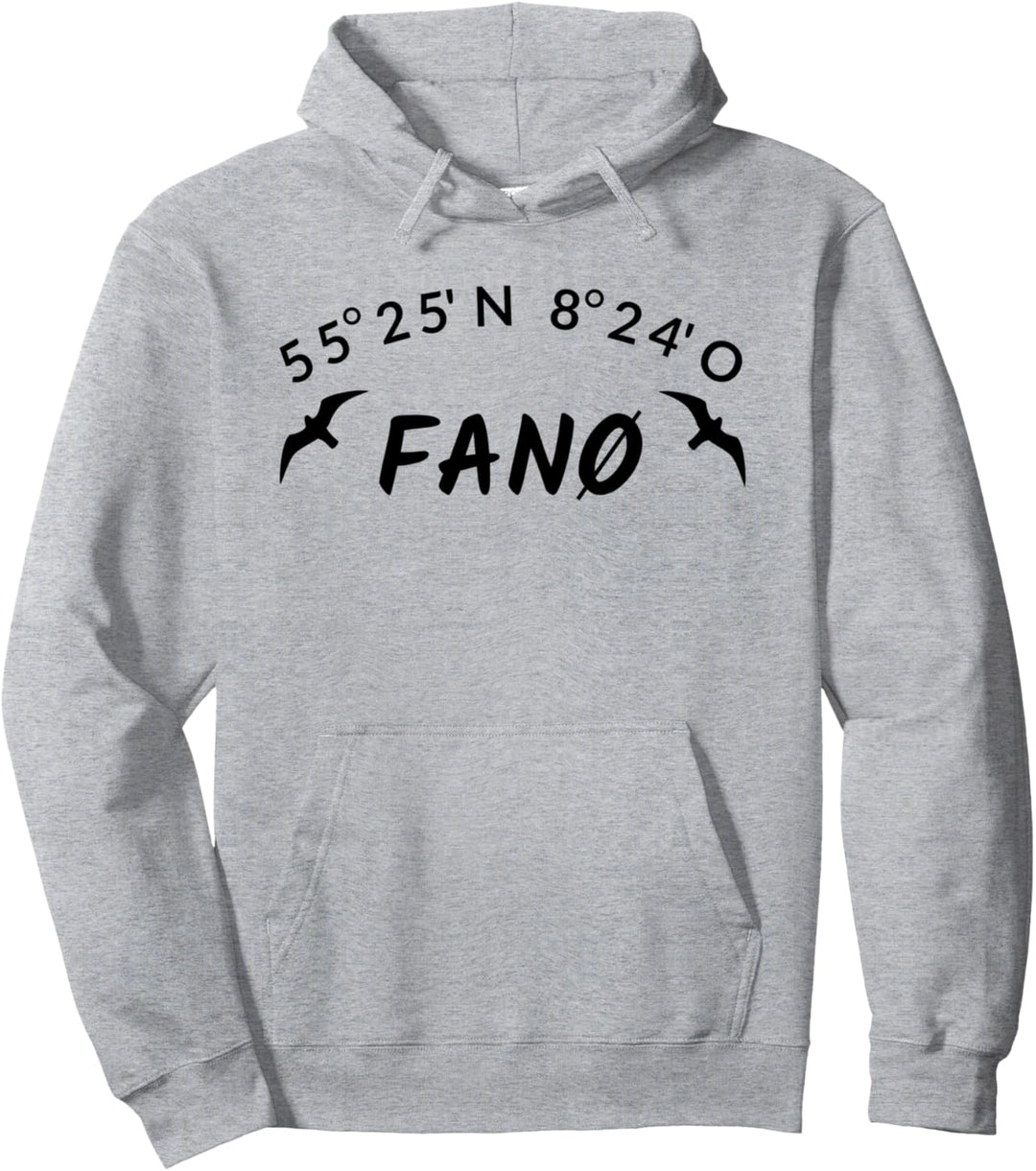 Fanø Koordinaten Design - Fanö Dänemark Urlaub - Insel Fanø Pullover Hoodie