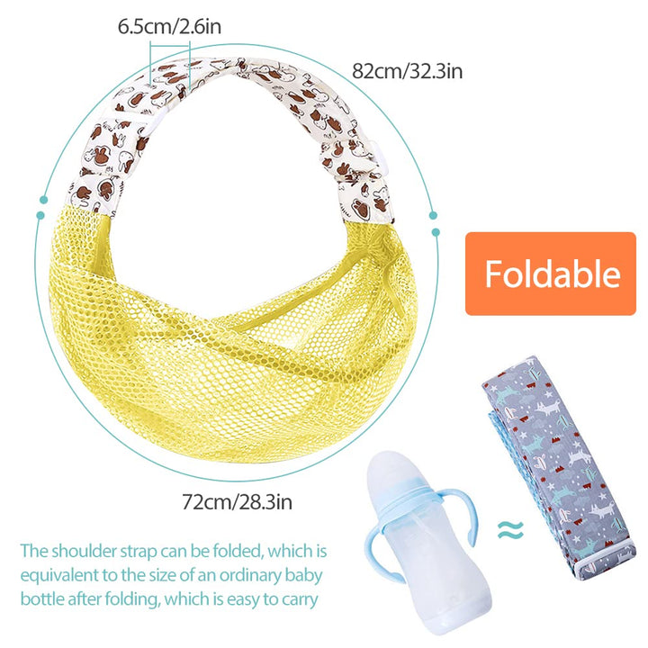 Breathable Baby Sling, Adjustable Baby Wrap, Baby Carrier Wrap, Quick Dry, 3D Mesh Fabric, Thick Sho