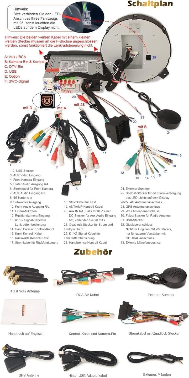 Erisin 7 Zoll Android 14 Autoradio Stereo GPS Navigation für BMW Mini Cooper Unterstützt CarPlay Blu