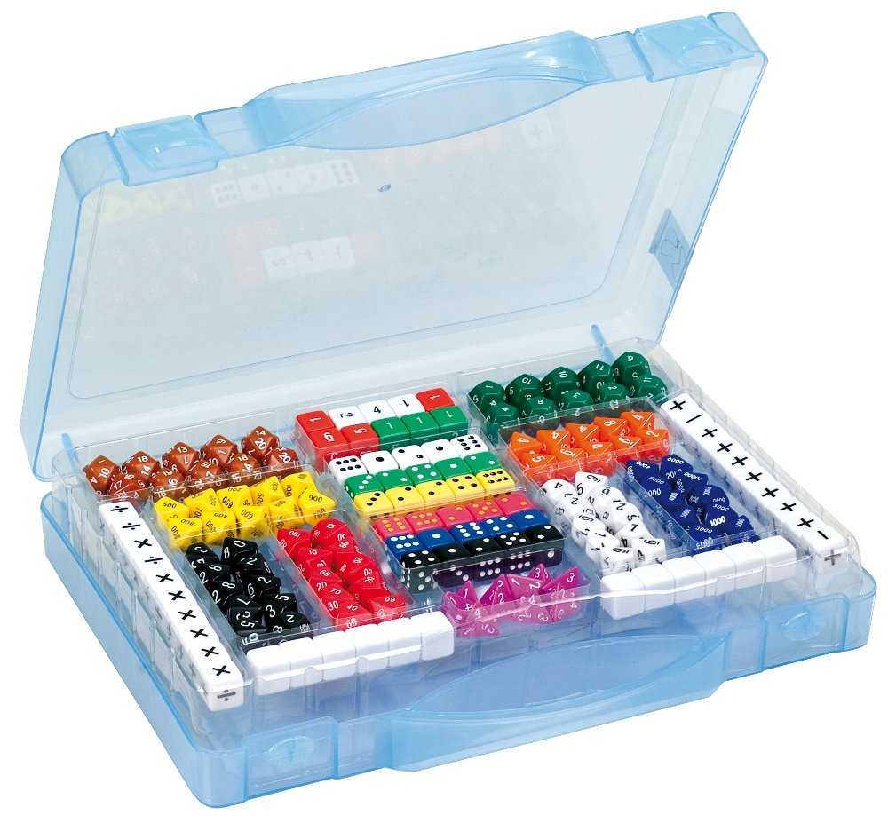 TimeTex Würfelkoffer mit 162 Würfeln