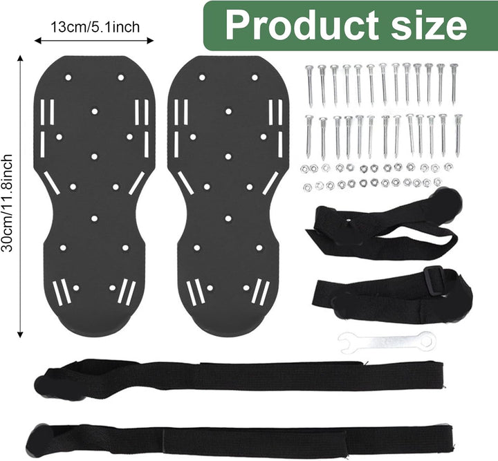 Nagelschuhe – Nagelschuhe Ausgleichsmasse mit 6 Riemen, Einfache Installation Rasenlüfter für Bodenl