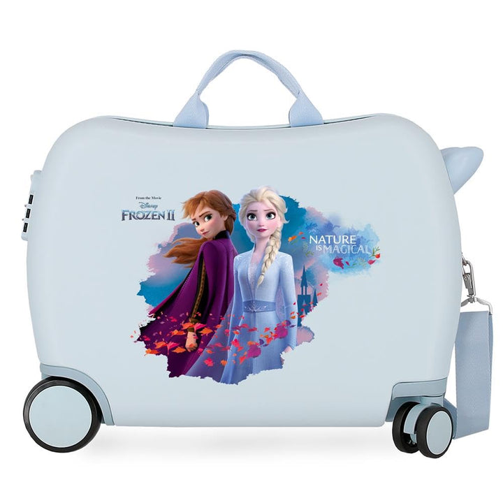 Disney Frozen Die Eiskönigin Nature is magical Kinder-Koffer Blau 50x39x20 cms Hartschalen ABS Kombi