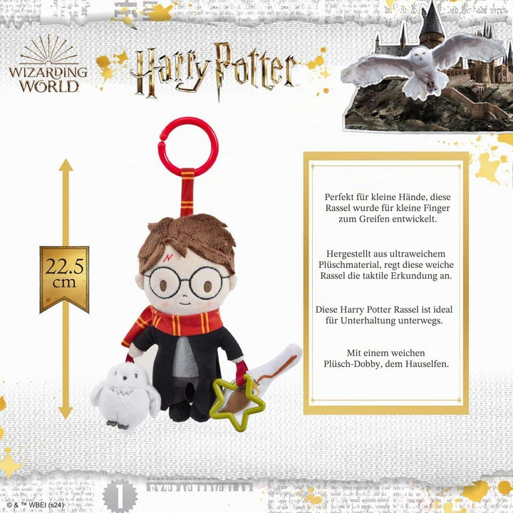 Harry Potter Baby-Reiseset - Kinderwagen- & Buggy-Befestigung für Neugeborene – Sensorik-Spielzeug m