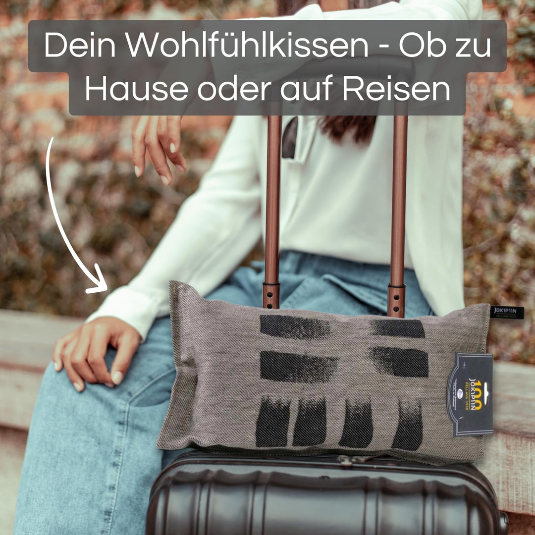 Jokipiin Premium Saunakissen 40 x 22 cm | 100% Made in Finland | ReisekissenLeinen Baumwolle
