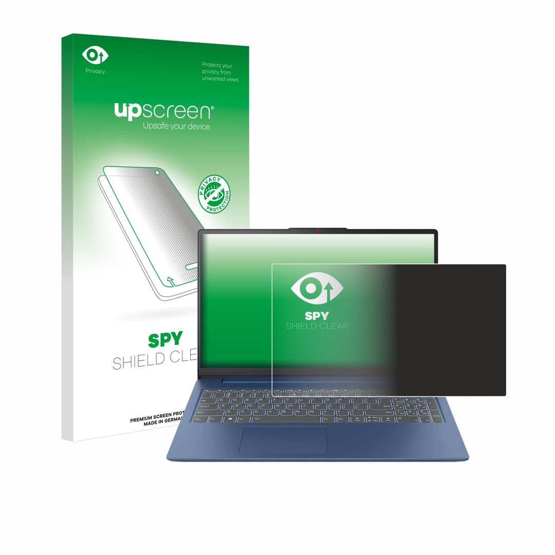 upscreen Anti-Spy Blickschutzfolie für Lenovo IdeaPad Slim 3 Gen 8 15" Made in Germany, Privacy Scre