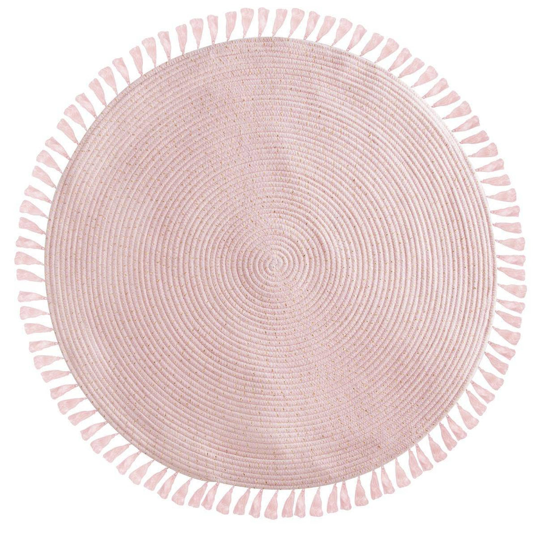 Kinderteppich Lulu - Lurex - rosa D 90 cm - Rosa - Atmosphera créateur d'intérieur