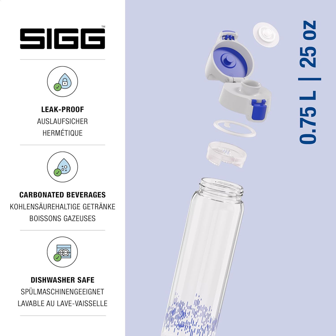 SIGG - Tritan Renew Trinkflasche - Total Clear ONE - Für Kohlensäurehaltige Getränke Geeignet - Spül