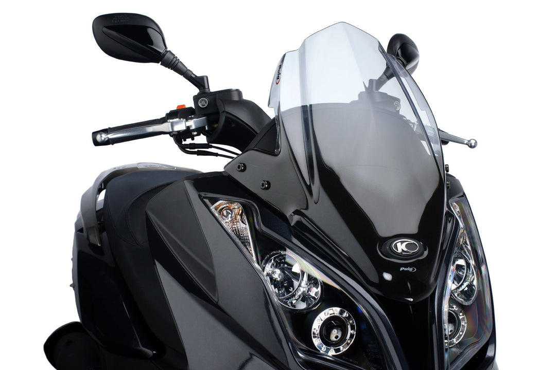 Puig 5522W Windschutzscheibe Cockpitverkleidung Sport für Maxiscooter Kymco SuperDink 125i/300i 2009