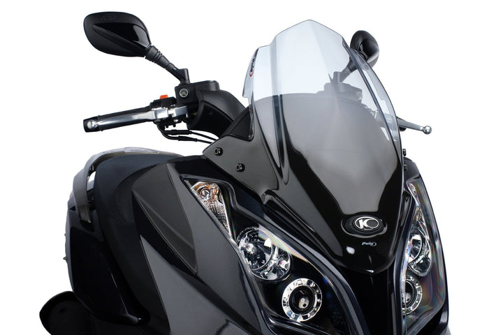 Puig 5522W Windschutzscheibe Cockpitverkleidung Sport für Maxiscooter Kymco SuperDink 125i/300i 2009