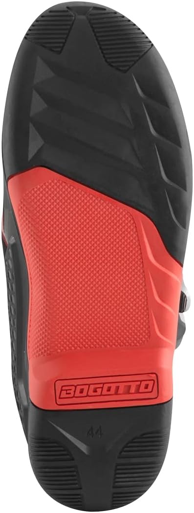 Bogotto MX-6 Motocross Stiefel, rot/schwarz, 43 43 EU Rot Schwarz, 43 EU Rot Schwarz