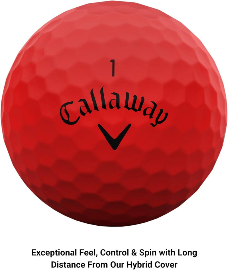 Callaway Supersoft Golfbälle 2023 Rot, Rot