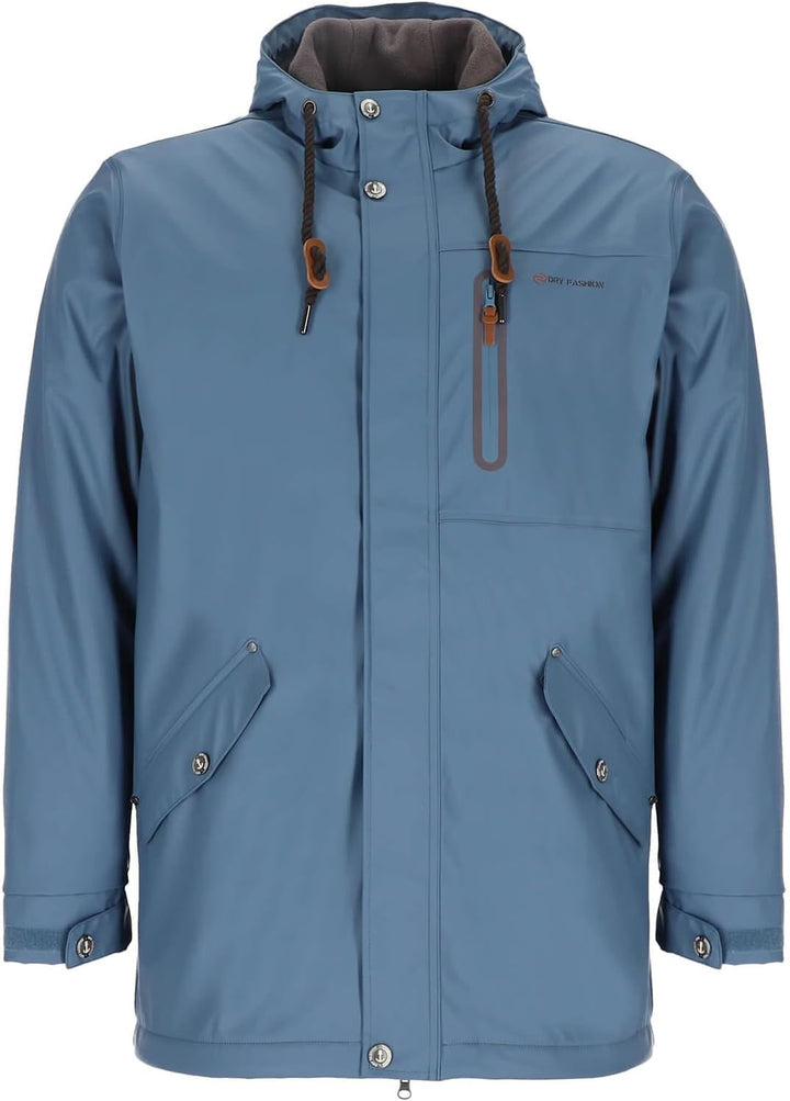 Dry Fashion Herren Regenjacke Bergen - Herrenjacke Regenmantel Männer Jacke Gefüttert Winddicht Wass