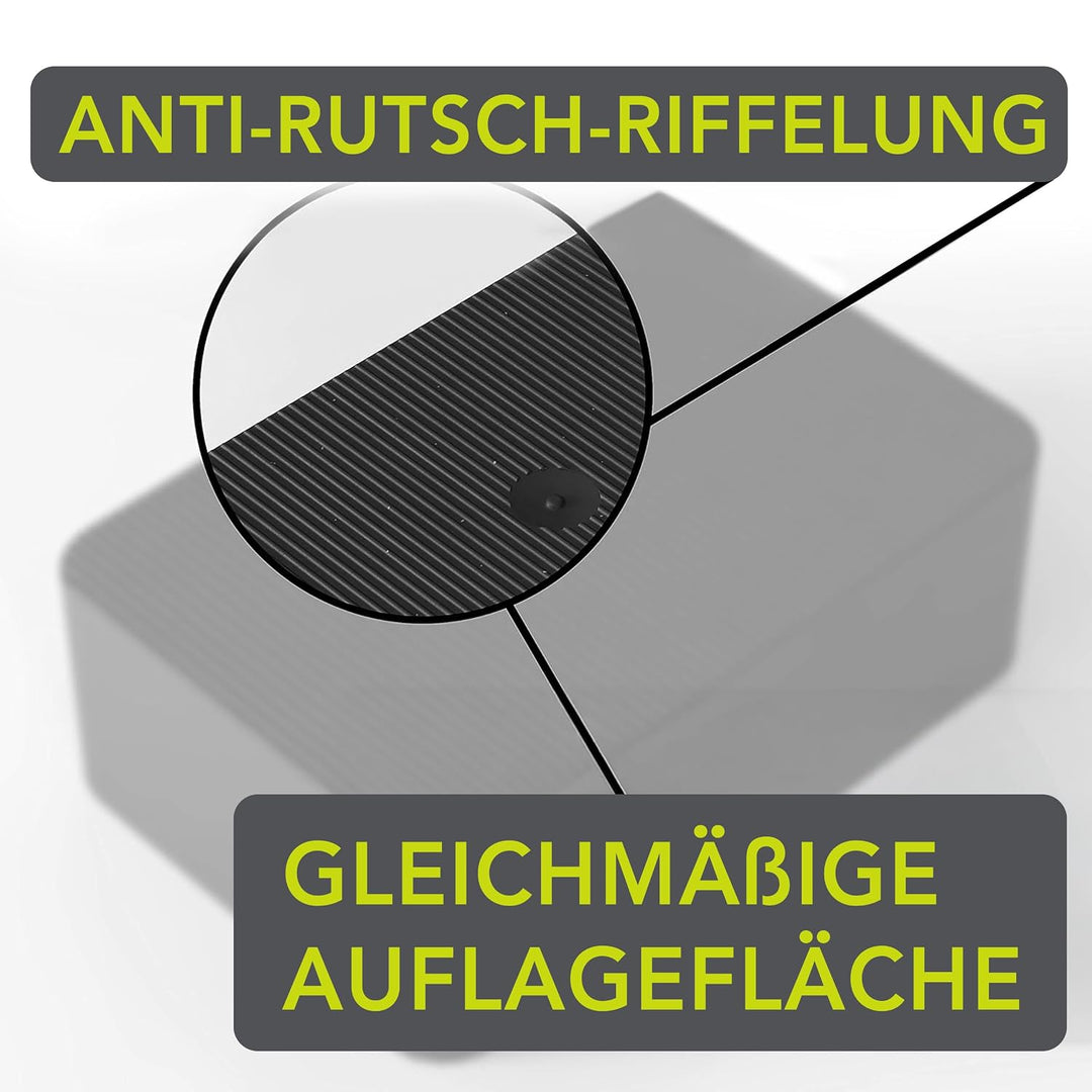 INNONEXXT® Premium Unterlegplatten | 60 x 40 mm, 15 mm grau - 100 Stk. | Abstandshalter, Plättchen a