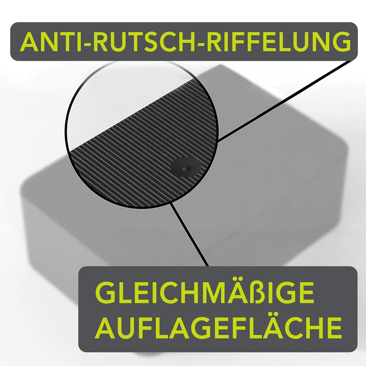 INNONEXXT® Premium Unterlegplatten | 60 x 40 mm, 15 mm grau - 100 Stk. | Abstandshalter, Plättchen a
