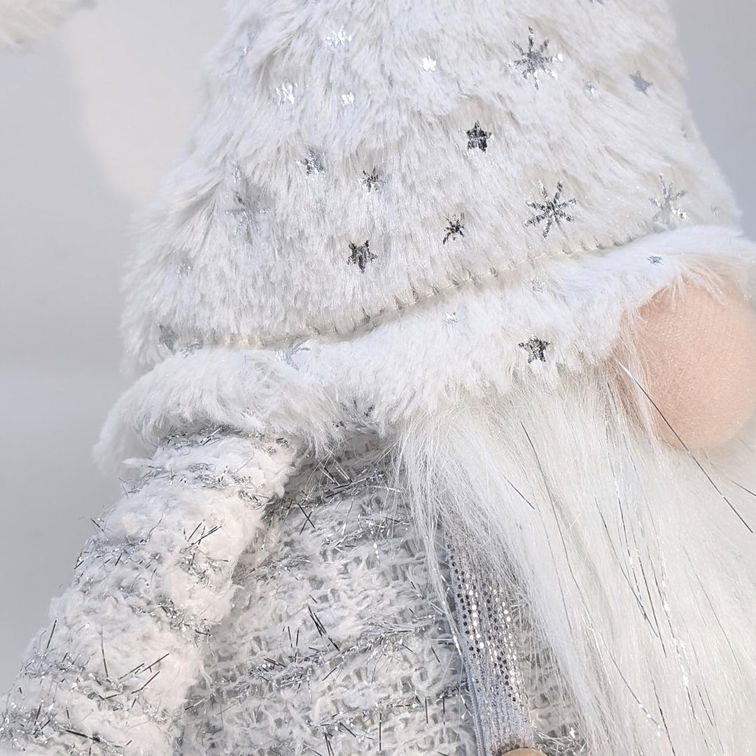 com-four® Premium Weihnachts-Wichtel Grösse L - Weihnachtsdekoration - winterliche Figur als Dekoauf