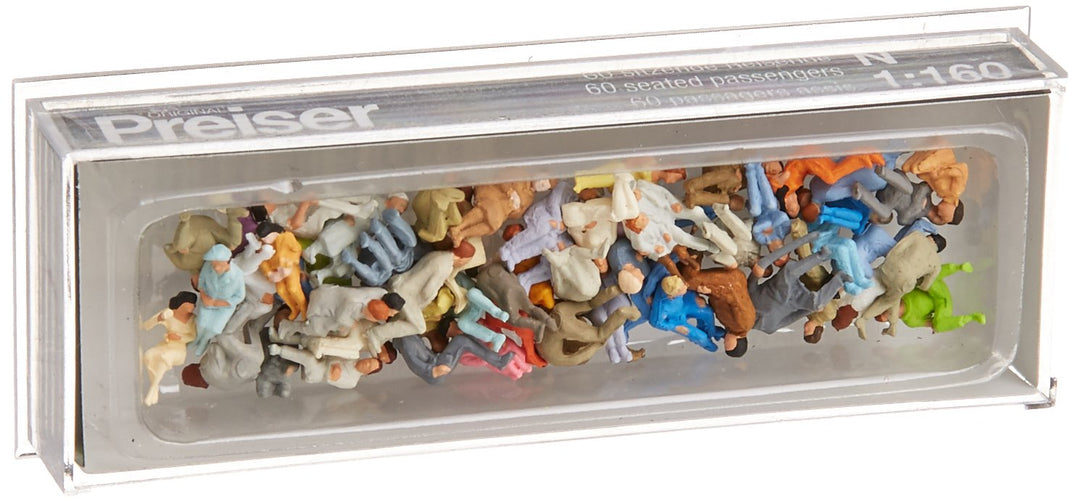 Preiser 1/160 TH – pr79250 – Modelleisenbahnen – Passagiere sitzen – 60