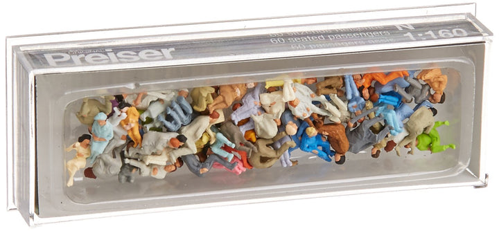 Preiser 1/160 TH – pr79250 – Modelleisenbahnen – Passagiere sitzen – 60