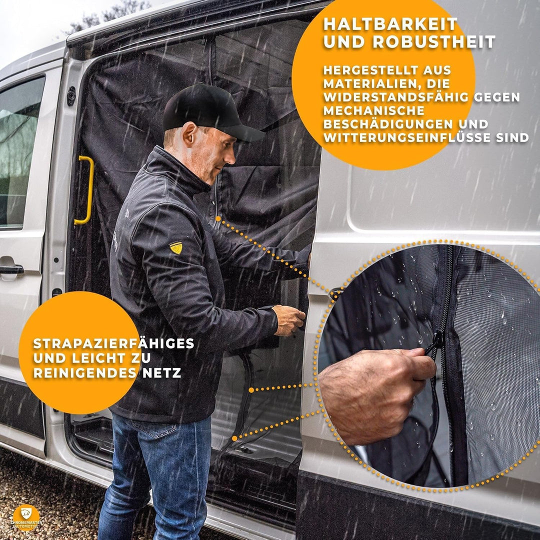 CHROMEMASTER | Magnetisches Fliegengitter für Camper, Campervan, Wohnmobil | Kompatibel mit Renault
