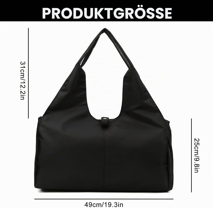 Sporttasche Damen Yogatasche, Yogatasche Sporttasche mit Schuhfach, Wasserdicht Reisetasche Training