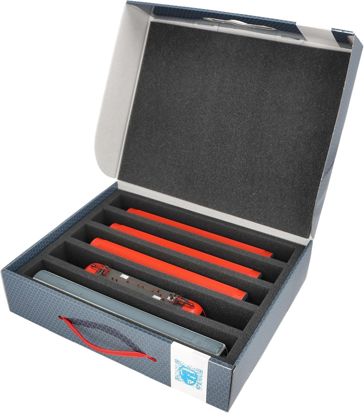Feldherr 2 Stück Sparpack Lagerbox Spur H0-5 Stege stehend kompatibel mit Modelleisenbahnen, Loks un