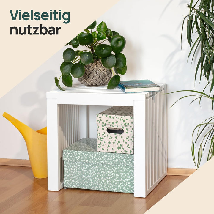 Bambus Holzhocker - Flur Möbel - Sitzbank Flur - Holzbank - Blumenhocker | BAM BOO BOX Bambus Blumen