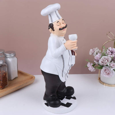 BESPORTBLE Küchen Figuren Miniatur Chef Koch Figur Französischer Küchenchef Harz Dekofigur Tortenfig