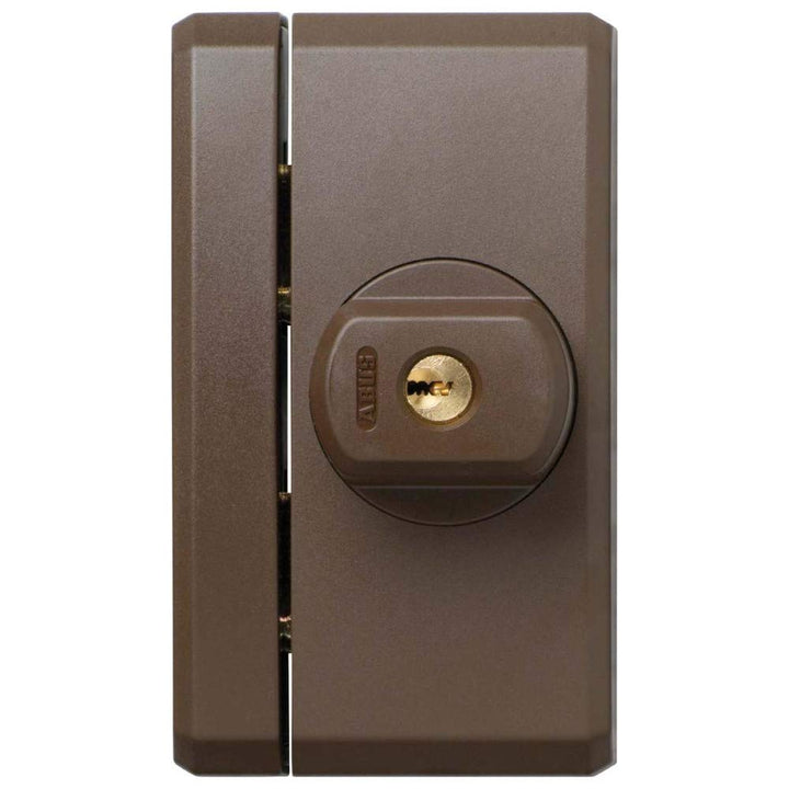 ABUS Fenster-Zusatzsicherung FTS96 AL0125 - Fensterschloss 2 verkrallenden Stahlriegeln, gleichschli