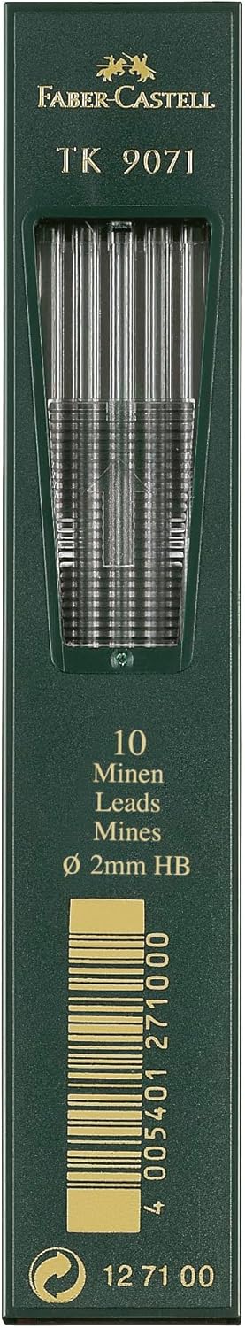 Faber-Castell 134600 - Fallminenstift TK 4600, Minenstärke 2 mm, HB, inklusive Minenspitzer im Absch