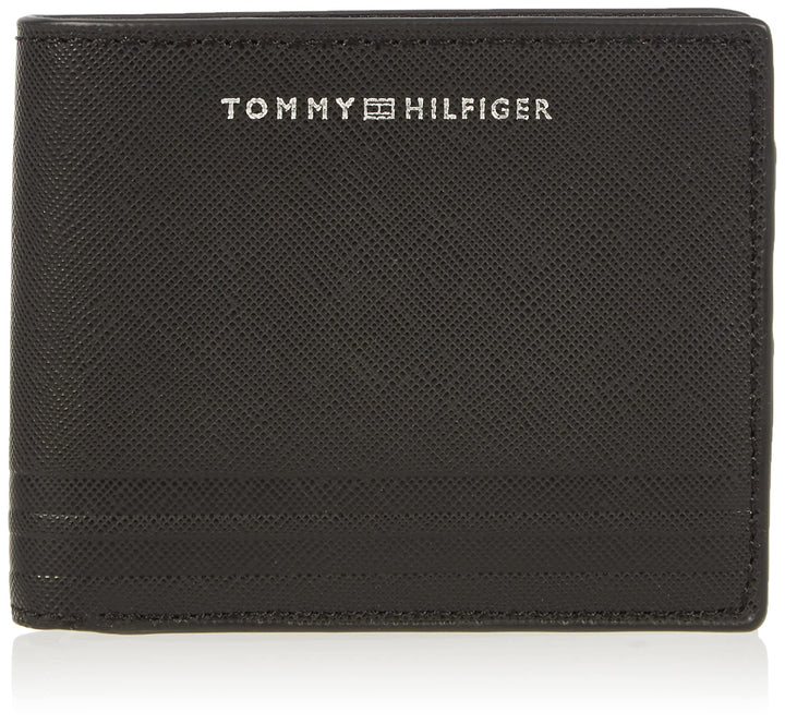 TOMMY HILFIGER Herren Th Bus Mini Cc Leder Geldbörsen, Black