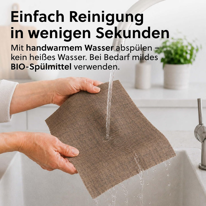 beegut XXL Bienenwachstuch aus Leinen, besonders gut zum Brot aufbewahren geeignet durch dickeres Le