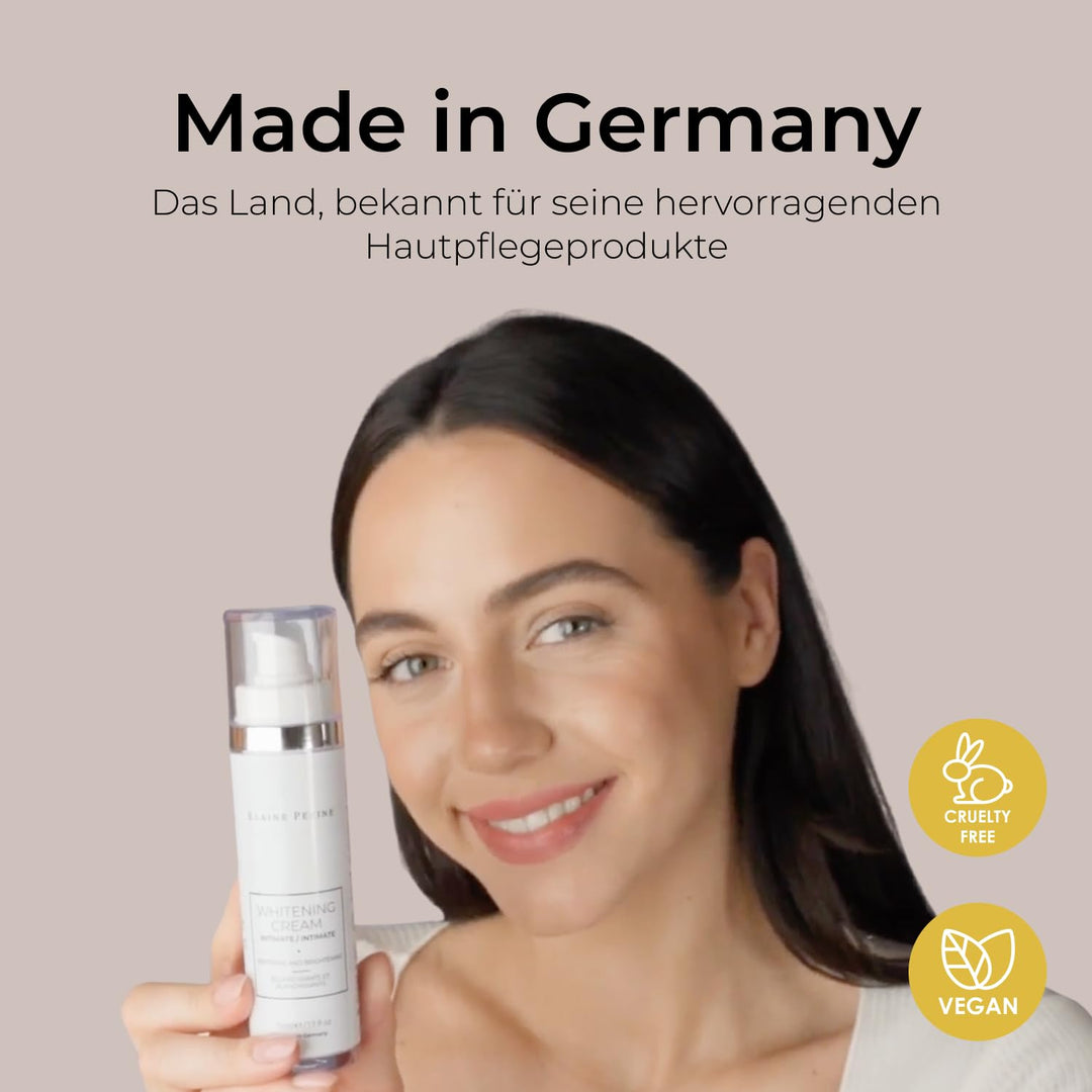 Intim Bleaching Creme - Natürliche vegane Bleich Cream u.a Intimbereich (50ml) von Elaine Perine™ |