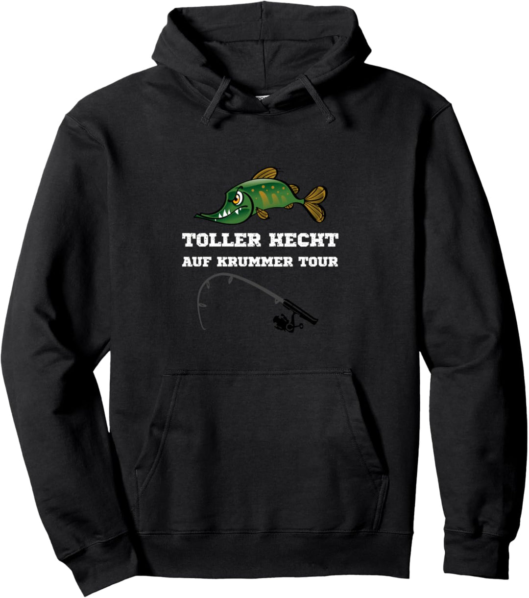 Toller Hecht Neuheit Angeln Fischen Anglerbekleidung Rute Pullover Hoodie