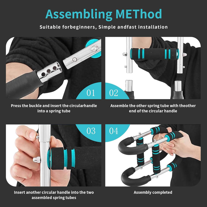 Armtrainer, Twister-Armtrainer, verstellbarer Brust-Expander, Trizeps-Workout-Ausrüstung, perfekte K