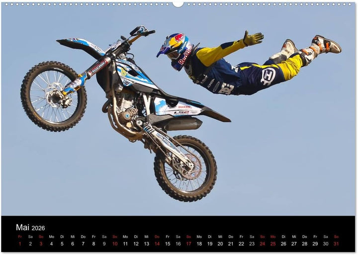 Motocross Kalender - Emotionen auf 2 Rädern (Wandkalender 2026 DIN A2 quer), CALVENDO Monatskalender