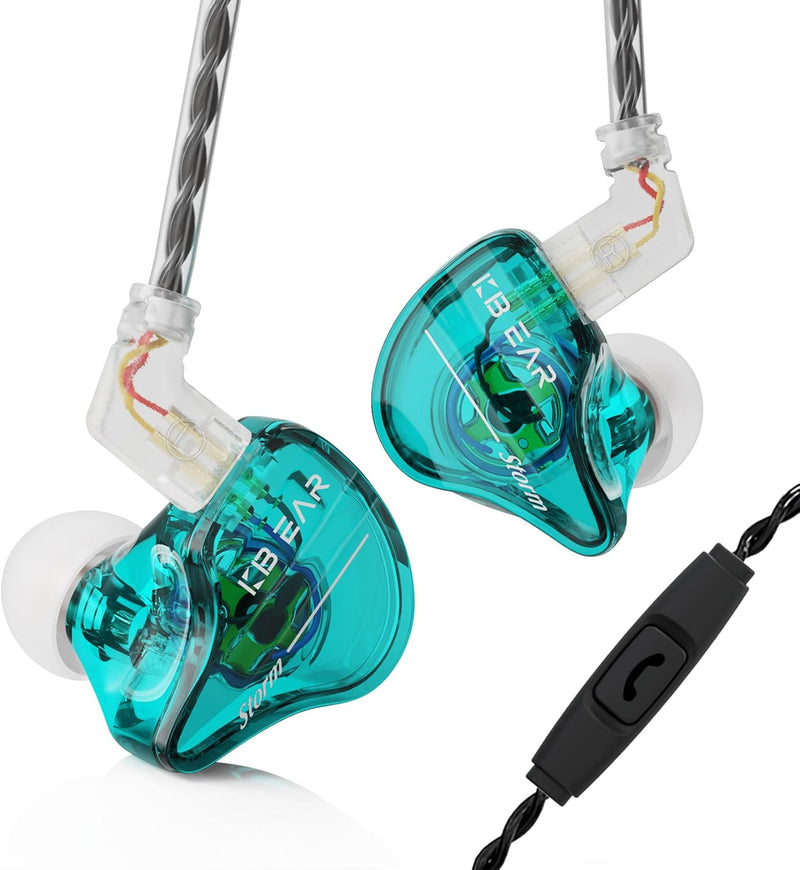 keephifi KBEAR Storm In Ear Monitor Kopfhörer für Sänger und Musiker, 10 mm starker magnetischer dyn