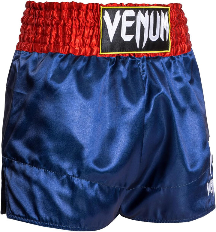 Venum Classic Muay Thai Shorts Blau/Rot/Weiss XS Slim Kurz, Blau/Rot/Weiß XS Slim Kurz