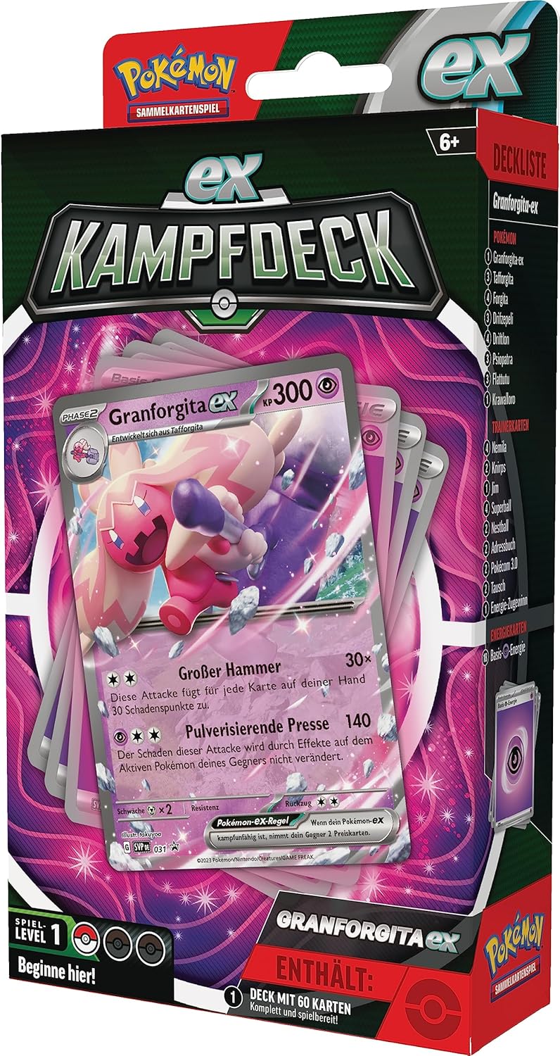 Pokémon-Sammelkartenspiel: Granforgita-ex (sofort spielbares Deck mit 60 Karten), Granforgita-ex