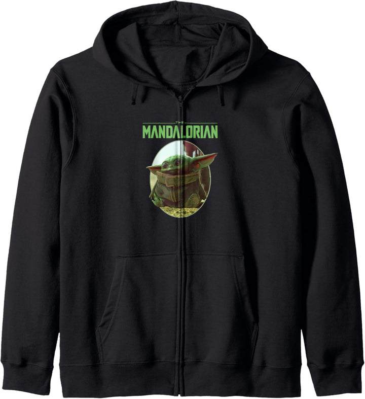 Star Wars: The Mandalorian Grogu Oval Portrait With Logo Kapuzenjacke