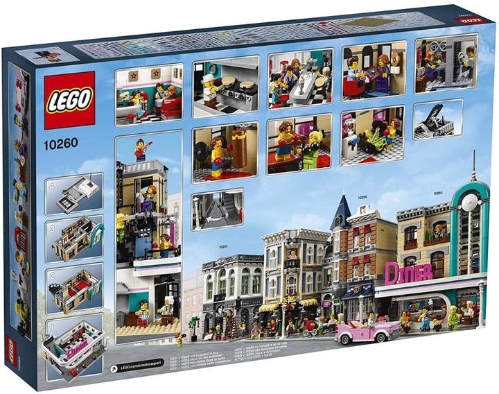 LEGO Creator Expert Downtown Diner 10260 Building Kit, Model Set and Assembly Toy for Kids and Adult