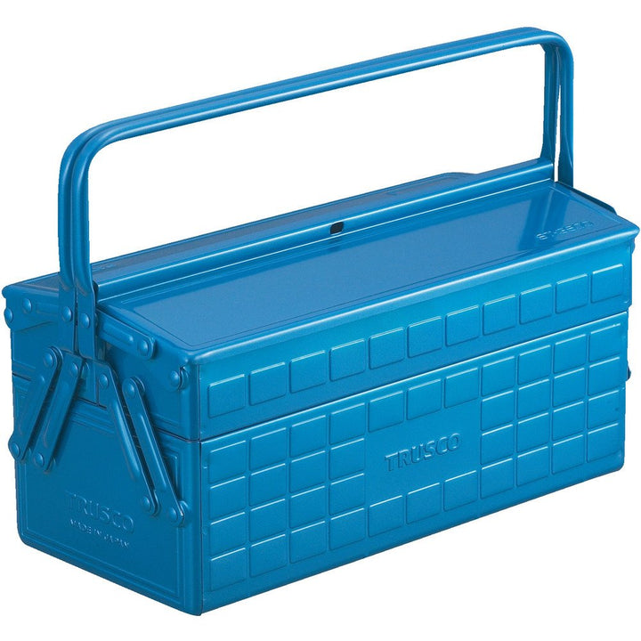 TRUSCO ST-3500-B Werkzeugkoffer, 2-stöckig, 350 x 160 x 260 mm, Blau Bule 350X160X260, Bule 350X160X