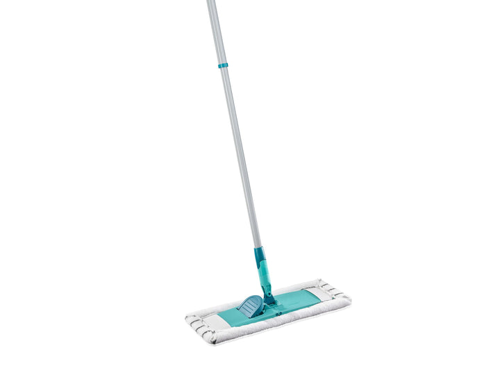 Leifheit Bodenwischer Classic XL microfibre mit integrierter Tuchklemme, 42cm breiter Wischmopp für
